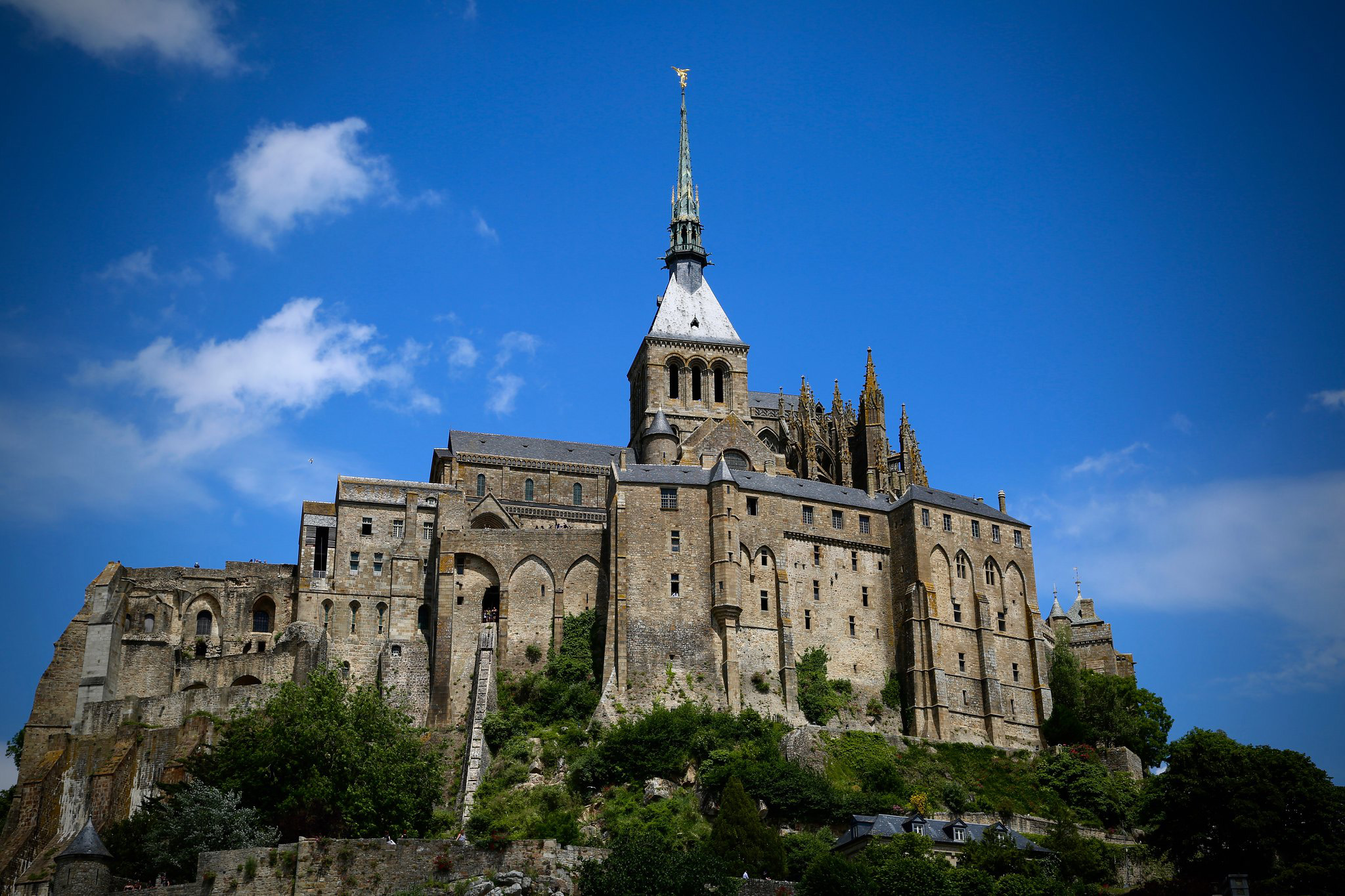 The stunning Mont-Saint-Michel was a highlight of the band’s sightseeing.