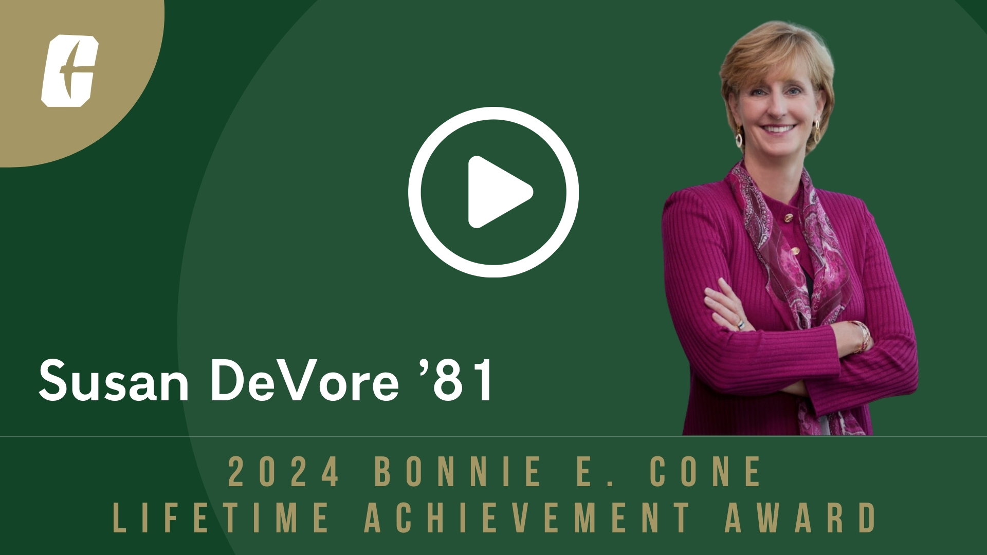 2024 Alumni Award Recipients – DeVore with playbutton
